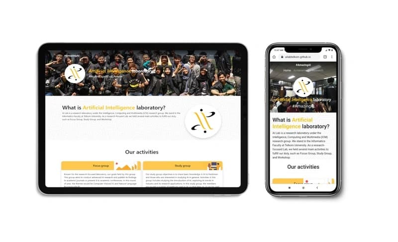 (OLD)Artificial Intelligence Lab. Landing Page